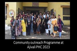 Community outreach Programme at Ajivali PHC 2023
