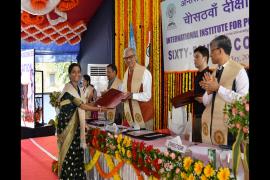 DHPE and PGDHCHC Course Convocation at IIPS 2023
