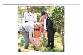 Visit of Pro. Dr. Atul Goel,  DGHS, at NIPHTR, Palval Campus