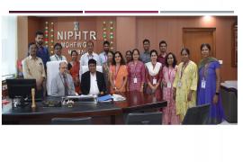 Visit of Pro. Dr. Atul Goel,  DGHS, at NIPHTR, Palval Campus