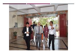 Visit of Pro. Dr. Atul Goel,  DGHS, at NIPHTR, Palval Campus