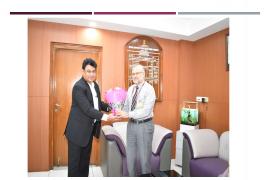 Visit of Pro. Dr. Atul Goel,  DGHS, at NIPHTR, Palval Campus