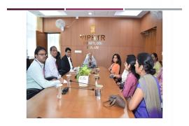 Visit of Pro. Dr. Atul Goel,  DGHS, at NIPHTR, Palval Campus